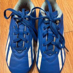 Adidas Kids Blue and White Soccer Cleats Boys Size 12